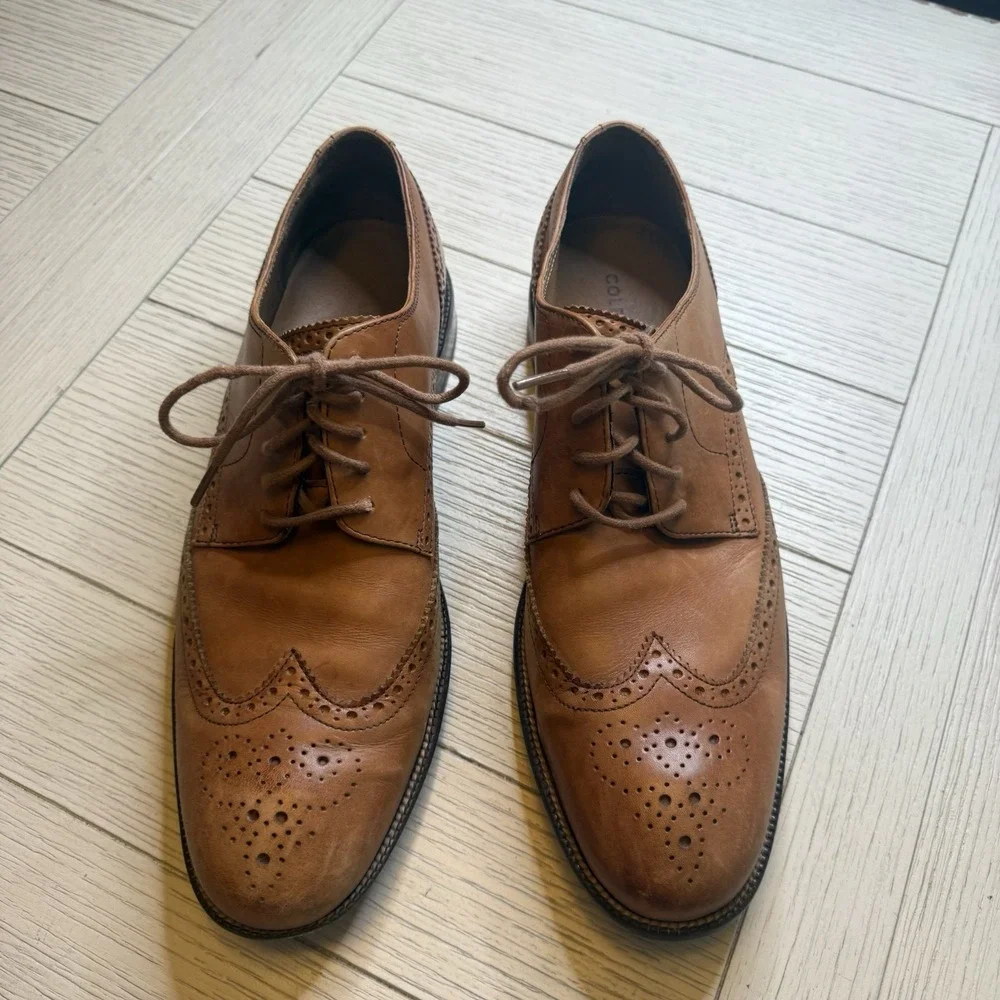 Cole Haan Harrison Original Grand Wingtip Oxford Mens Lace up Dress Shoe‎ 10.5M